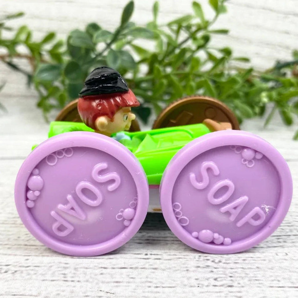 Vintage 1990 Warner Bros. Kids Meal Tiny Toons Two Sided Soap Box Derby Toy - Picture 4 of 9